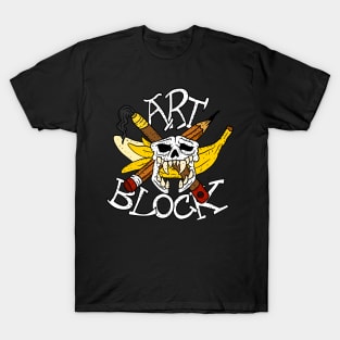 art block, the artist struggle, now as band logo. T-Shirt